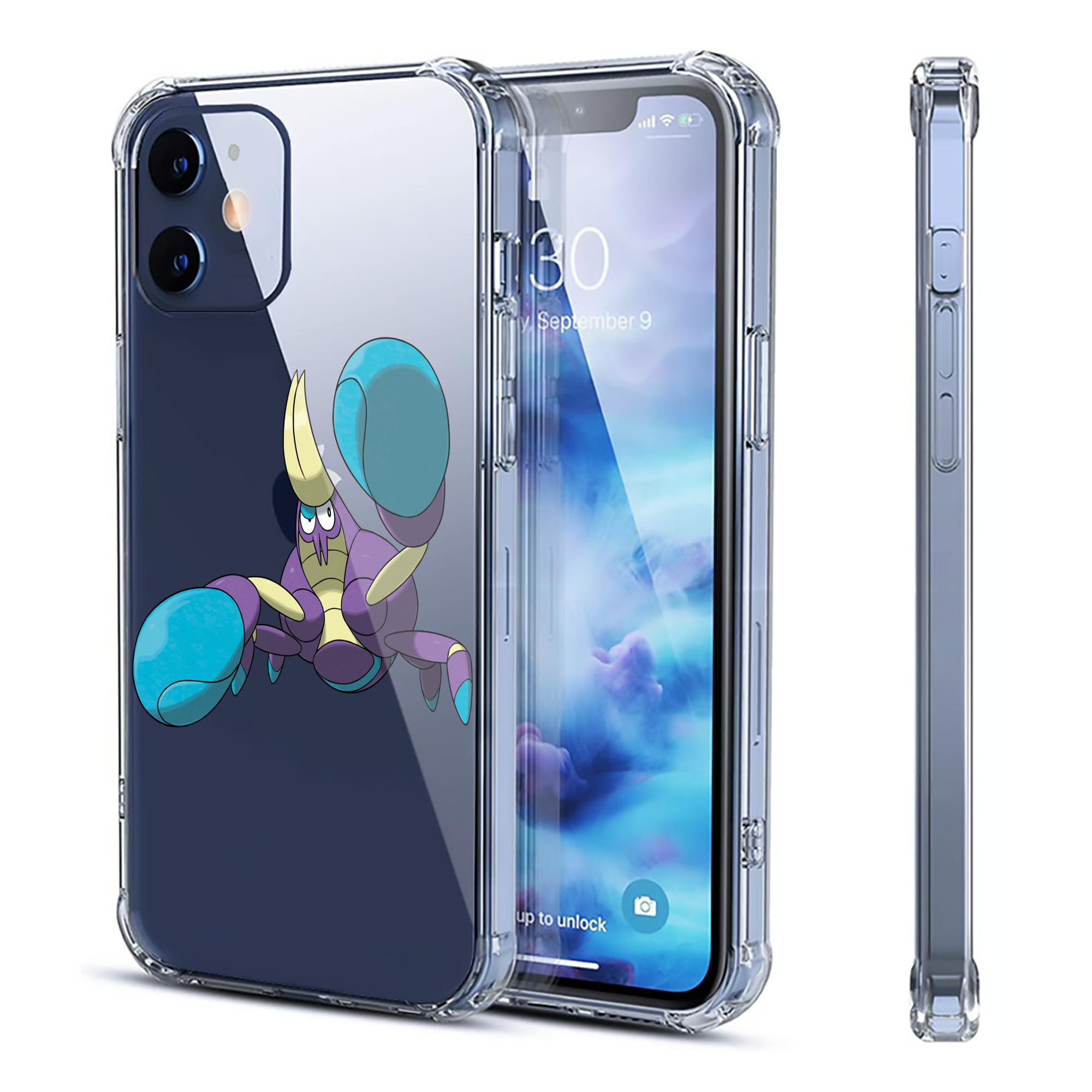 （画像用） ポケットモンスター Pokémon 【iPhone 12シリーズ対応】透明スマホケース（クリアソフトケース）